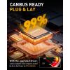 imageAUXITO H6M P15D LED Motorcycle Light Bulbs HiLo Beam T19 H6 6500K Cool White 5000LM for ATVS UTVS Plug and Play Pack of 2H49003HB2Yellow