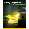 imageAUXITO H6M P15D LED Motorcycle Light Bulbs HiLo Beam T19 H6 6500K Cool White 5000LM for ATVS UTVS Plug and Play Pack of 2H49003HB2Yellow