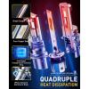 imageAUXITO H6M P15D LED Motorcycle Light Bulbs HiLo Beam T19 H6 6500K Cool White 5000LM for ATVS UTVS Plug and Play Pack of 2H49003HB2Yellow