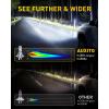 imageAUXITO H6M P15D LED Motorcycle Light Bulbs HiLo Beam T19 H6 6500K Cool White 5000LM for ATVS UTVS Plug and Play Pack of 2H7