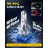 imageAUXITO H6M P15D LED Motorcycle Light Bulbs HiLo Beam T19 H6 6500K Cool White 5000LM for ATVS UTVS Plug and Play Pack of 2H7