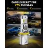 imageAUXITO H6M P15D LED Motorcycle Light Bulbs HiLo Beam T19 H6 6500K Cool White 5000LM for ATVS UTVS Plug and Play Pack of 2HB59007