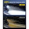 imageAUXITO H6M P15D LED Motorcycle Light Bulbs HiLo Beam T19 H6 6500K Cool White 5000LM for ATVS UTVS Plug and Play Pack of 2T19P15DWhite