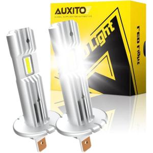 imageAUXITO H6M P15D LED Motorcycle Light Bulbs HiLo Beam T19 H6 6500K Cool White 5000LM for ATVS UTVS Plug and Play Pack of 2H1