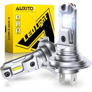 imageAUXITO H6M P15D LED Motorcycle Light Bulbs HiLo Beam T19 H6 6500K Cool White 5000LM for ATVS UTVS Plug and Play Pack of 2H7