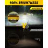 imageAUXITO H10 9145 LED Fog Light Bulbs 3000K Amber Yellow 6000 LM High Brightness 30W Play and Plug Super Penetration with 12 CSP Chips Waterproof DRL Bulbs Replacement for Cars Pack of 2H1