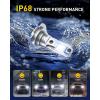 imageAUXITO H10 9145 LED Fog Light Bulbs 3000K Amber Yellow 6000 LM High Brightness 30W Play and Plug Super Penetration with 12 CSP Chips Waterproof DRL Bulbs Replacement for Cars Pack of 2H7H7LL