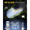 imageAUXITO H10 9145 LED Fog Light Bulbs 3000K Amber Yellow 6000 LM High Brightness 30W Play and Plug Super Penetration with 12 CSP Chips Waterproof DRL Bulbs Replacement for Cars Pack of 29003H4