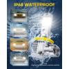 imageAUXITO H10 9145 LED Fog Light Bulbs 3000K Amber Yellow 6000 LM High Brightness 30W Play and Plug Super Penetration with 12 CSP Chips Waterproof DRL Bulbs Replacement for Cars Pack of 2H11H8H9H16