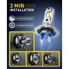 imageAUXITO H10 9145 LED Fog Light Bulbs 3000K Amber Yellow 6000 LM High Brightness 30W Play and Plug Super Penetration with 12 CSP Chips Waterproof DRL Bulbs Replacement for Cars Pack of 2H7H7LL