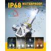 imageAUXITO H10 9145 LED Fog Light Bulbs 3000K Amber Yellow 6000 LM High Brightness 30W Play and Plug Super Penetration with 12 CSP Chips Waterproof DRL Bulbs Replacement for Cars Pack of 29005HB3