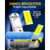 imageAUXITO H10 9145 LED Fog Light Bulbs 3000K Amber Yellow 6000 LM High Brightness 30W Play and Plug Super Penetration with 12 CSP Chips Waterproof DRL Bulbs Replacement for Cars Pack of 2H11H8H9H16