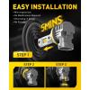 imageAUXITO H11 H16 H8 LED Fog Light Bulbs 6500K White 1200 Brightness 40000LM Mini Size H11 LED Fog Lights or DRL Upgrade Nonpolarity Play and Plug Pack of 2Amber Yellow