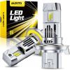 imageAUXITO H10 9145 LED Fog Light Bulbs 3000K Amber Yellow 6000 LM High Brightness 30W Play and Plug Super Penetration with 12 CSP Chips Waterproof DRL Bulbs Replacement for Cars Pack of 29008H13