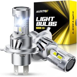 imageAUXITO H10 9145 LED Fog Light Bulbs 3000K Amber Yellow 6000 LM High Brightness 30W Play and Plug Super Penetration with 12 CSP Chips Waterproof DRL Bulbs Replacement for Cars Pack of 29003H4