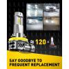 imageAUXITO 9005 Bulb H11 Bulbs 80000LM Brighter UltraBright Plug N Play Long Lifespan No Flicker 99 Compatibility 2PCSH11H8H9