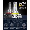 imageAUXITO 9005 Bulb H11 Bulbs 80000LM Brighter UltraBright Plug N Play Long Lifespan No Flicker 99 Compatibility 2PCSH11H8H9