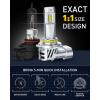 imageAUXITO 9005 H11 LED Bulbs Combo 100000 Lumens Ultra Bright 6500K Cool White Canbus Ready No Flicker 99 Vehicle Compatibility IP68 Waterproof 4 Pack90059006