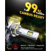 imageAUXITO 9005 H11 LED Bulbs Combo 100000 Lumens Ultra Bright 6500K Cool White Canbus Ready No Flicker 99 Vehicle Compatibility IP68 Waterproof 4 Pack9012HIR2