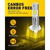 imageAUXITO 9005 H11 LED Bulbs Combo 100000 Lumens Ultra Bright 6500K Cool White Canbus Ready No Flicker 99 Vehicle Compatibility IP68 Waterproof 4 PackH1
