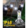 imageAUXITO 9005 H11 LED Bulbs Combo 100000 Lumens Ultra Bright 6500K Cool White Canbus Ready No Flicker 99 Vehicle Compatibility IP68 Waterproof 4 PackH7