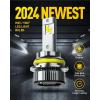 imageAUXITO 9005 H11 LED Bulbs Combo 120000LM 1000 Super Bright CANBus Ready 11 Mini Size Easy Install 6500K White H8 H9 HB3 Bulbs with Fan Plug and Play Pack of 49007