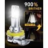 imageAUXITO 9005 H11 LED Bulbs Combo 120000LM 1000 Super Bright CANBus Ready 11 Mini Size Easy Install 6500K White H8 H9 HB3 Bulbs with Fan Plug and Play Pack of 4H11H8H9