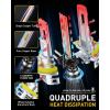 imageAUXITO 9005 H11 LED Bulbs Combo 120000LM 1000 Super Bright CANBus Ready 11 Mini Size Easy Install 6500K White H8 H9 HB3 Bulbs with Fan Plug and Play Pack of 4H11H8H9