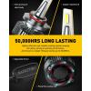 imageAUXITO 9005 H11 LED Bulbs Combo 120000LM 1000 Super Bright CANBus Ready 11 Mini Size Easy Install 6500K White H8 H9 HB3 Bulbs with Fan Plug and Play Pack of 490059006