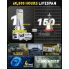imageAUXITO 9005 H11 LED Bulbs Combo 120000LM 1000 Super Bright CANBus Ready 11 Mini Size Easy Install 6500K White H8 H9 HB3 Bulbs with Fan Plug and Play Pack of 4H11H8H9