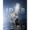 imageAUXITO 9005 HB3 LED Bulbs 60000LM 6500K Cool White 20Year Long Service Life with Cooling Fan Plug and Play Light Kit Pack of 2