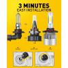 imageAUXITO 9005 LED HeadIight Bulbs80000LM 1500 Brighter UltraBright Plug N Play 60000 Hours LifespanAdjustable Beam with Cooling Fan No Flicker 99 Compatibility 2PCS9005HB3