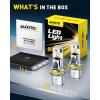 imageAUXITO 9007 HB5 Bulbs 80000LM 6500K Cool White Super Bright 15X Halogen Plug and Play CANbus Ready No Flicker Pack of 2