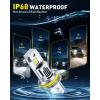 imageAUXITO 9007 HB5 Bulbs 80000LM 6500K Cool White Super Bright 15X Halogen Plug and Play CANbus Ready No Flicker Pack of 2
