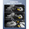 imageAUXITO D4S D4R Light Bulbs 50000LM 6500K Cool White Plug and Play CANbus Ready No Flicker Pack of 2
