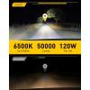 imageAUXITO D4S D4R Light Bulbs 50000LM 6500K Cool White Plug and Play CANbus Ready No Flicker Pack of 2