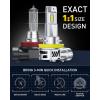 imageAUXITO H11 H8 H9 LED Bulbs 16 Premium LED Chips 80000LM 15X Brighter 6500K Daylight Plug and Play 60000H Long Life Universal Compatibility Pack of 2H11