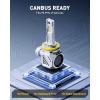 imageAUXITO H11 Light Bulbs 70000LM 15x Brightness White Direct Replacement H8H9H11 LED Fog Light Bulbs with Fan Plug and Play CANbus Ready No Flicker Pack of 2