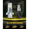 imageAUXITO H13 Bulbs 40000LM 9008 LED Super Bright 900 Light Bulbs Plug N Play Long Lifespan 2PCS