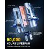 imageAUXITO H4 9003 Bulbs 900 Brighter HB2 Light Bulbs Plug N Play Long Lifespan No Flicker 99 Compatibility 2PCSH49003HB2White