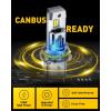 imageAUXITO H49003 Bulbs 80000LM 15X Super Output 6500K Cool White Long Lifespan 11 Mini Size Replacement Light Bulbs PlugNPlay Pack of 29007HB5