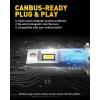 imageAUXITO H49003 Bulbs 80000LM 15X Super Output 6500K Cool White Long Lifespan 11 Mini Size Replacement Light Bulbs PlugNPlay Pack of 2H11H8H9