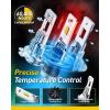 imageAUXITO Latest 9007 HB5 Head1ight Bulbs 50000LM 1000 UltraBright 20 Years Lifespan 6500K Cool White 3 Min Quick Install No Flicker 99 Compatibility Pack of 2H7