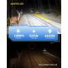 imageAUXITO Latest 9007 HB5 Head1ight Bulbs 50000LM 1000 UltraBright 20 Years Lifespan 6500K Cool White 3 Min Quick Install No Flicker 99 Compatibility Pack of 290059006
