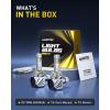imageAUXITO Latest 9007 HB5 Head1ight Bulbs 50000LM 1000 UltraBright 20 Years Lifespan 6500K Cool White 3 Min Quick Install No Flicker 99 Compatibility Pack of 29006HB4