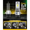 imageAUXITO Latest 9007 HB5 Head1ight Bulbs 50000LM 1000 UltraBright 20 Years Lifespan 6500K Cool White 3 Min Quick Install No Flicker 99 Compatibility Pack of 2H7