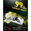 imageAUXITO Latest 9007 HB5 Head1ight Bulbs 50000LM 1000 UltraBright 20 Years Lifespan 6500K Cool White 3 Min Quick Install No Flicker 99 Compatibility Pack of 2H139008