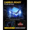 imageAUXITO Latest 9007 HB5 Head1ight Bulbs 50000LM 1000 UltraBright 20 Years Lifespan 6500K Cool White 3 Min Quick Install No Flicker 99 Compatibility Pack of 2H11H8H9