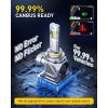 imageAUXITO Latest 9007 HB5 Head1ight Bulbs 50000LM 1000 UltraBright 20 Years Lifespan 6500K Cool White 3 Min Quick Install No Flicker 99 Compatibility Pack of 29006HB4