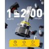 imageAUXITO Y19 9005 Light Bulbs 70000LM Cool White Direct Replacement 9005HB3 LED Fog Light Bulbs with Fan Plug and Play CANbus Ready No Flicker Pack of 2